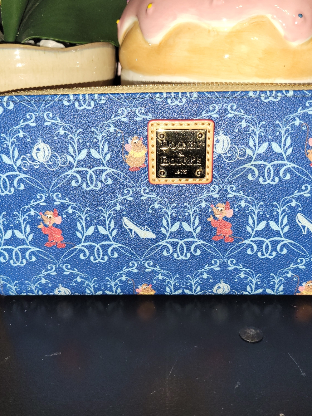 Dooney & Bourke Blue Cinderella Disney Clutch Wallet